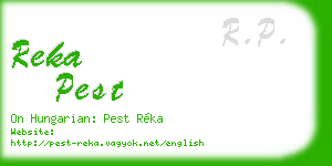 reka pest business card